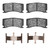 DFC 08-20 Jaguar XKR Rear/Front 5000 Advanced Low Metallic Brake Pads and Hardware Kit