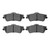 DFC 5000 Advanced Ceramic Rear Brake Pads, Chevrolet Caprice 2008-2017