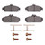 DFC 84-87 Chevrolet Corvette Front 5000 Advanced Semi Metallic Brake Pads and Hardware Kit