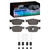 DFC 4000 HybriDynamic Front Brake Pads and Hardware Kit, Polestar Polestar 2 2016-2024