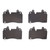 DFC 5000 Advanced Ceramic Front Brake Pads, Cadillac CT6 2019-2025