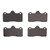 DFC 5000 Advanced Low-Metallic Rear Brake Pads, Lotus Evora 2010-2015