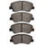 DFC 12-25 Dodge Attitude (Mexico) Front 5000 Advanced Ceramic Brake Pads