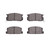 DFC 5000 Advanced Semi-Metallic Front Brake Pads, Toyota Corolla (US/Canada) 1984-1987