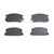 DFC 5000 Advanced Semi-Metallic Front Brake Pads, Toyota Corolla (US/Canada) 1984-1987