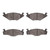 DFC 5000 Advanced Semi-Metallic Front Brake Pads, Volkswagen Jetta Sedan 1984-2005