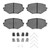 DFC 94-02 Mazda Miata Front 4000 HybriDynamic Brake Pads and Hardware Kit
