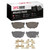 DFC 81-98 Nissan 200SX Rear 5000 Advanced Ceramic Brake Pads and Hardware Kit