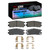 DFC 92-04 Acura SLX Rear 4000 HybriDynamic Brake Pads and Hardware Kit