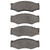 DFC 5000 Advanced Ceramic Front Brake Pads, Nissan 200SX 1987-1988