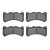 DFC 5000 Advanced Low-Metallic Front Brake Pads, Lexus IS F 2008-2025