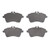 DFC 5000 Advanced Low-Metallic Front Brake Pads and Hardware Kit, Mercedes-Benz B200 2006-2011