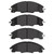 DFC 5000 Advanced Ceramic Front Brake Pads, Ford Focus 2008-2011