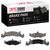 DFC 5000 Advanced Semi-Metallic Front Brake Pads, Dodge Charger 1983-1990