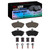 DFC 84-02 Audi 4000 Quattro Front 4000 HybriDynamic Brake Pads and Hardware Kit