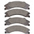 DFC 5000 Advanced Semi-Metallic Rear Brake Pads, Ford E-250 2008-2025