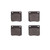 DFC 79-81 Nissan 280ZX Rear 5000 Advanced Semi Metallic Brake Pads