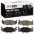 DFC 5000 Advanced Semi-Metallic Front Brake Pads, Volkswagen Rabbit/SCIROCCO 1980-1984