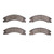 DFC 5000 Advanced Semi-Metallic Rear Brake Pads, Ford E-Super Duty 2008-2025