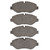 DFC 5000 Advanced Semi-Metallic Front Brake Pads, Dodge Sprinter 2500 2007-2018