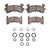 DFC 5000 Advanced Semi-Metallic Rear Brake Pads and Hardware Kit, Buick Electra 1978-1985