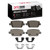 DFC 5000 Advanced Low-Metallic Rear Brake Pads and Hardware Kit, Land Rover LR2 2008-2012
