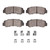DFC 5000 Advanced Semi-Metallic Rear Brake Pads and Hardware Kit, Plymouth Arrow 1976-1980