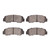 DFC 5000 Advanced Semi-Metallic Rear Brake Pads, Plymouth Arrow 1976-1980