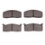 DFC 5000 Advanced Semi-Metallic Front Brake Pads, Toyota Pickup 1979-1983