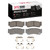 DFC 5000 Advanced Ceramic Rear Brake Pads and Hardware Kit, Hyundai Santa Fe 2007-2009