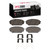 DFC 5000 Advanced Ceramic Front Brake Pads and Hardware Kit, Hyundai Veracruz 2007-2012
