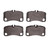 DFC 5000 Advanced Low-Metallic Rear Brake Pads, Porsche 911 2007-2012