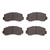 DFC 5000 Advanced Semi-Metallic Front Brake Pads, Dodge Ram 50 1976-1987