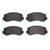 DFC 5000 Advanced Semi-Metallic Front Brake Pads, Dodge Ram 50 1976-1987