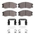 DFC 07-15 Chevrolet Equinox Front 5000 Advanced Ceramic Brake Pads and Hardware Kit