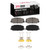 DFC 70-79 Toyota Corolla (US/Canada) Front 5000 Advanced Semi Metallic Brake Pads and Hardware Kit
