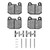 DFC 5000 Advanced Low-Metallic Front Brake Pads and Hardware Kit, BMW 320I (USA/Canada) 1977-1983