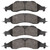 DFC 5000 Advanced Semi-Metallic Front Brake Pads, Ford Expedition 2007-2009