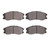 DFC 07-15 Chevrolet Equinox Front 5000 Advanced Ceramic Brake Pads