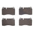 DFC 5000 Advanced Low-Metallic Front Brake Pads, Land Rover Range Rover 2006-2009