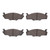 DFC 5000 Advanced Semi-Metallic Front Brake Pads, Volkswagen Jetta Sedan/Rabbit (Excl Convertible & Pickup) Semi-Met 1980-1984
