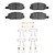DFC 76-82 Honda Accord Coupe Front 4000 HybriDynamic Brake Pads and Hardware Kit