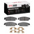 DFC 5000 Advanced Ceramic Rear Brake Pads and Hardware Kit, Cadillac Escalade ESV 2007-2020
