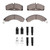 DFC 5000 Advanced Semi-Metallic Front Brake Pads and Hardware Kit, Ford Mustang 1979-1981