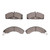 DFC 5000 Advanced Semi-Metallic Front Brake Pads, Ford Mustang 1979-1981
