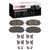 DFC 5000 Advanced Ceramic Front Brake Pads and Hardware Kit, Toyota Yaris (USA/Canada) 2006-2018