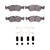 DFC 4000 HybriDynamic Front Brake Pads and Hardware Kit, Daewoo Lanos 1999-2002