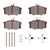 DFC 5000 Advanced Semi-Metallic Front Brake Pads and Hardware Kit, Volkswagen Dasher 1977-1977