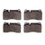 DFC 5000 Advanced Low-Metallic Front/Rear Brake Pads, Aston Martin Rapide 2006-2019