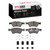 DFC 5000 Advanced Low-Metallic Front Brake Pads and Hardware Kit, Mercedes-Benz R320 2005-2012